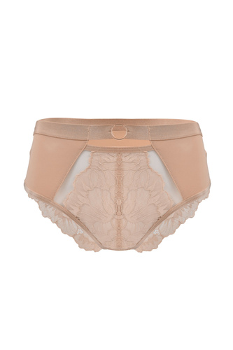 Mediolano Selena 19265 Slip in pizzo beige ad alto comfort