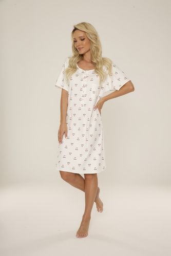 413 Mamma Allattamento Camicia da notte De Lafense -ecru