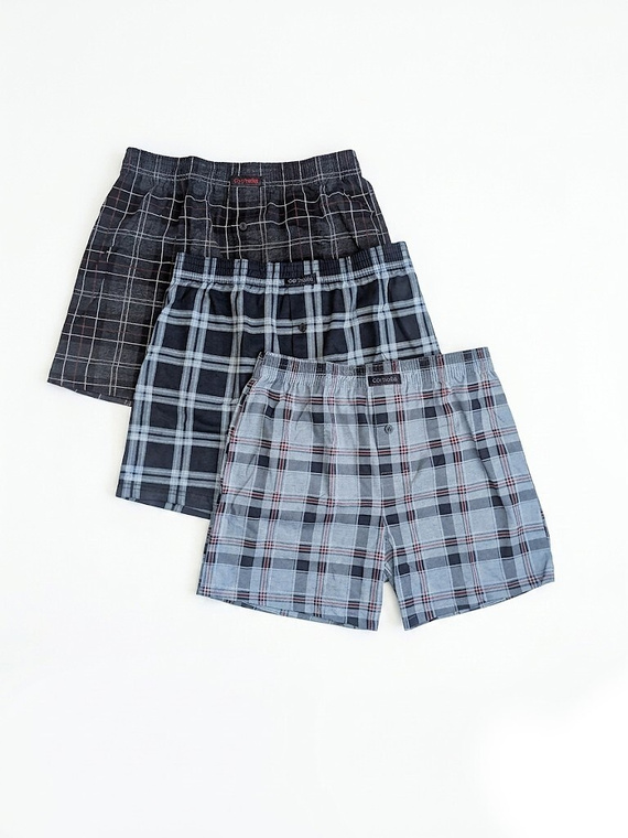 Cornette 945/14 Boxer Uomo Larghi 100% Cotone Confezione da 3