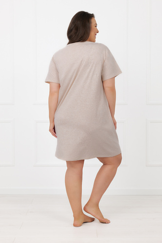 Camicia da notte donna Shiba Italian Fashion 100% cotone manica corta