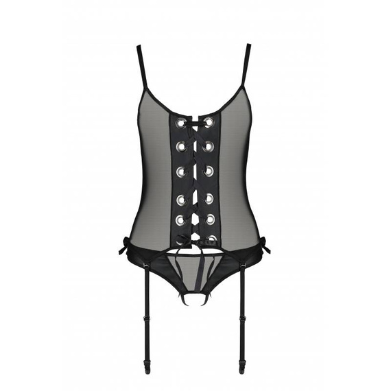 Corsetto da donna Nessy Corset Passion nero