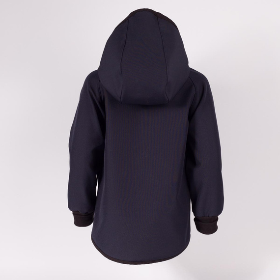 229004 Nicol Giacca softshell bambino con pile, cappuccio, riflettente - blu scuro