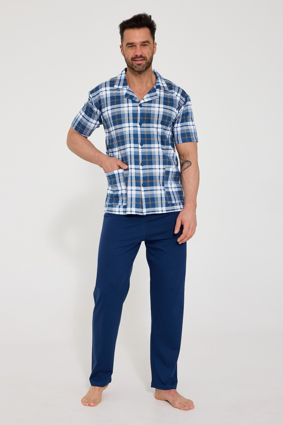 Pigiama uomo Cornette 318/60 aperto 100% cotone comfort