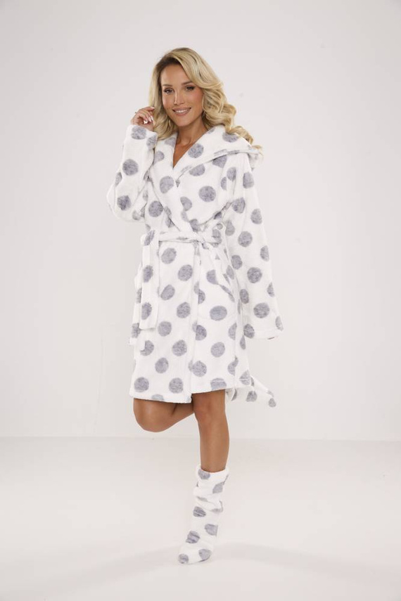 323 Vestaglia Forex a pois - ecrù