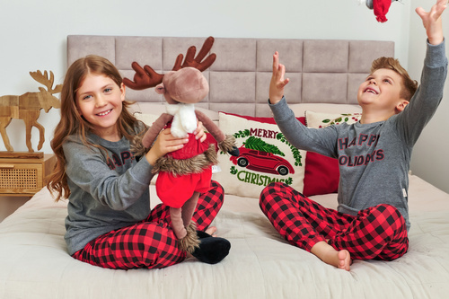 7345 Pigiama per bambini Grigio scuro Doctor Nap - 100% cotone