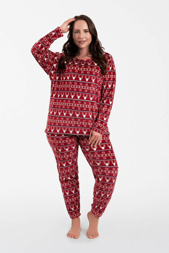 Iceland Fleece Set donna Moda italiana - stampa bordeaux