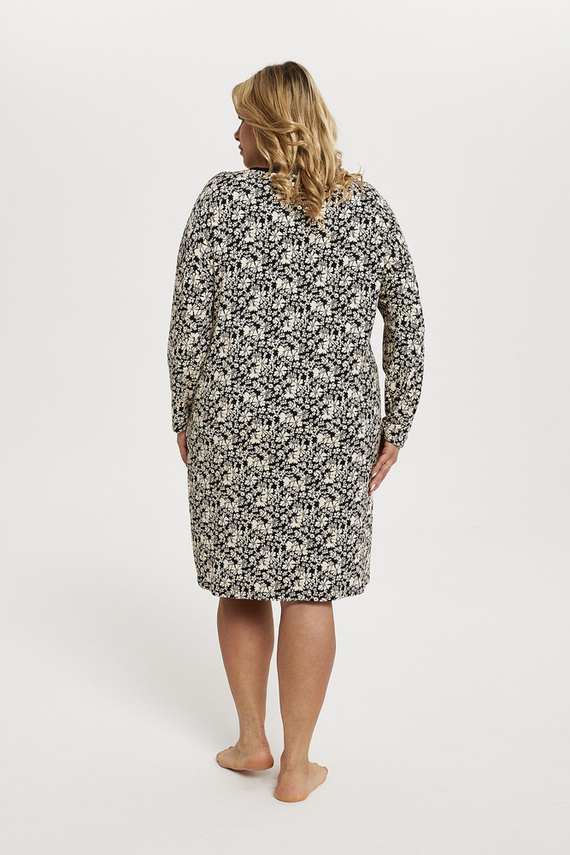 Camicia da notte a maniche lunghe Guyana Donna Moda italiana - stampa