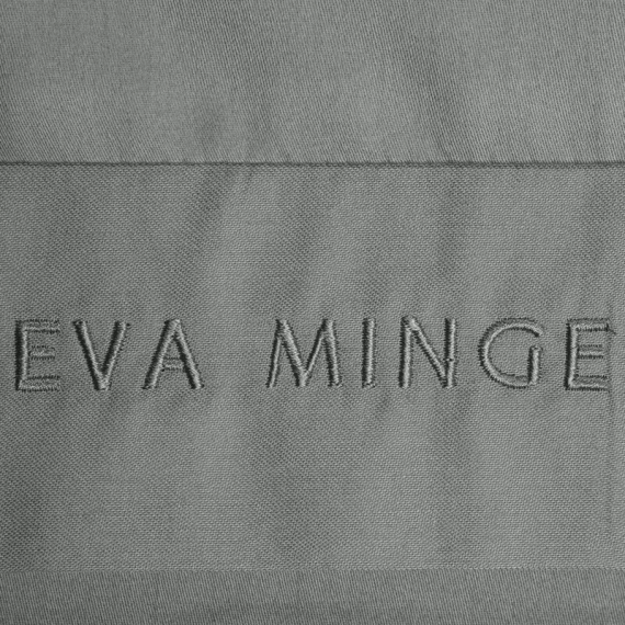 1C Elegante biancheria da letto in raso Eva Minge Eurofirany acciaio | macrosatin 100% cotone