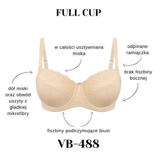 Reggiseno full cup Vena VB-488 morbido comodo sostegno stabile