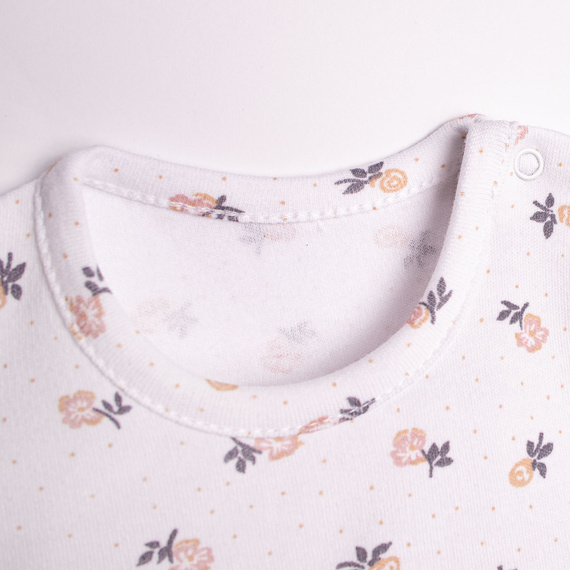Nicol 220159 body vestitino bimba cotone floreale con volant