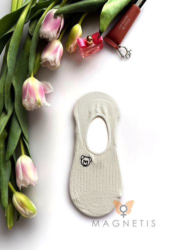 Calzini ballerina donna YN-251131 Magnetis – viscosa con silicone sul tallone