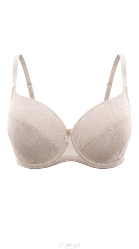 Unikat Clea Full Cup reggiseno beige con ferretto e pizzo, imbottito