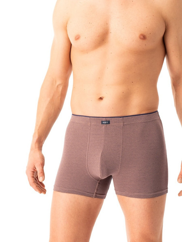 Boxer da uomo Key MXH 358 marrone - cotone, confortevole e traspirante