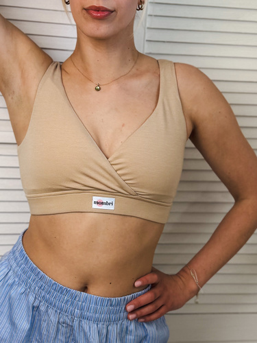Milk&Love Mombri Klasyk reggiseno allattamento impermeabile beige