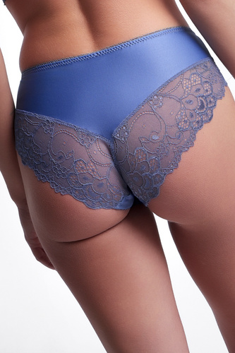 AVA 2302 Denim Slip classici da donna in pizzo blu confortevoli