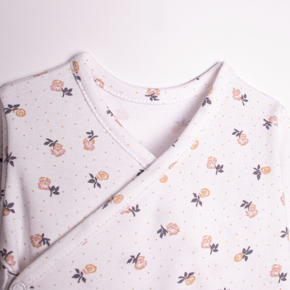 Body lungo per bambina in cotone Nicol 220096 – motivo floreale