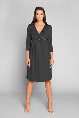 Italia Fashion maternità e allattamento manica 3/4 sonata - melange scuro/capelli