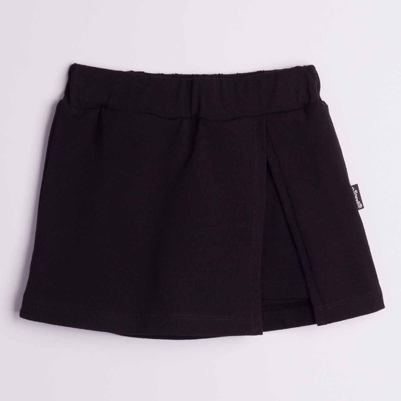 163872 Nicol Gonna-Shorts Bambina in Cotone Nero per l'Estate