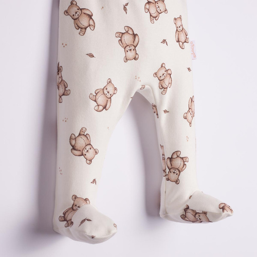 Pantaloni neonato Figo Nicol Koala 100% cotone bianchi