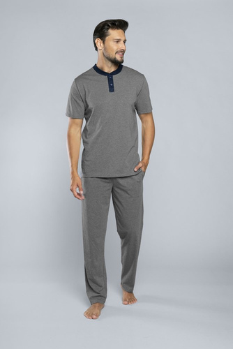 Profit Pigiama da uomo a maniche corte, pantaloni lunghi Moda italiana - ¶r.melange