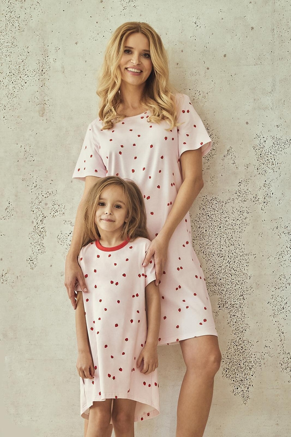 Camicia da notte bambina Maia 3546 Taro – cotone, manica corta, fantasia