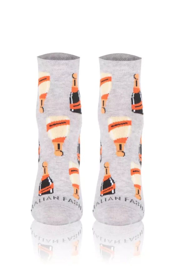 S153Z Prosecco Calzini Moda Italiana - melange chiaro