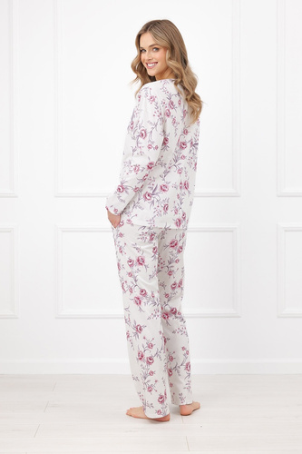 Pigiama donna Beauty Italian Fashion 100% cotone manica lunga pantaloni