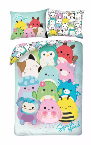 Biancheria da letto Halantex Squishmallows 140x200 colorata con federa 70x90