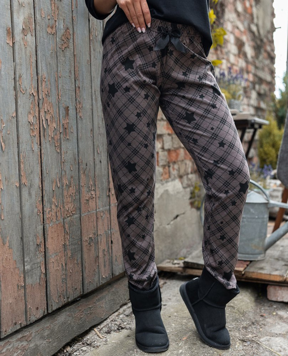 Sensis Reach For The Stars Pigiama da donna - nero-marrone