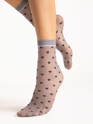 Calzini donna Fiore G 1197 Elia 20 den sottili fantasia comfort