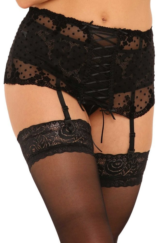 487 Reggicalze Bonita Forex - Nero