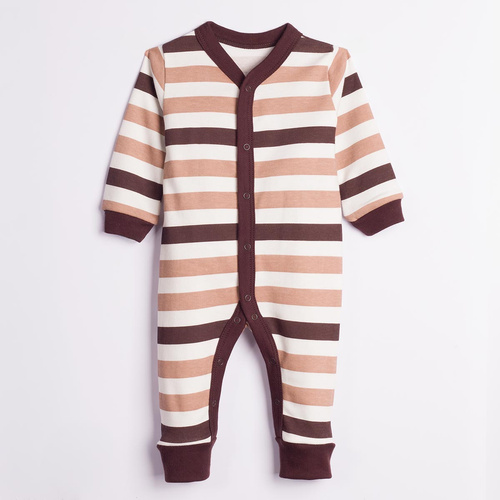 227033 Nicol BENEK Pagliaccetto senza piedini 100% cotone a righe per bambino