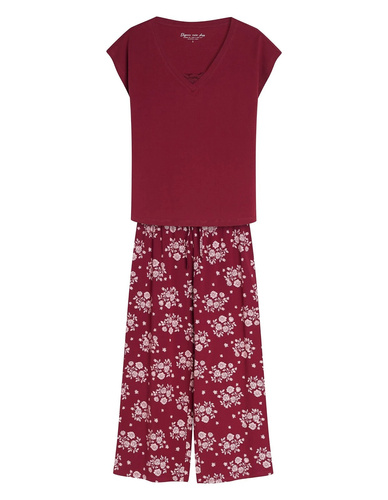 Pigiama donna Henderson Ginni 45420 100% cotone pantaloni lunghi gatti