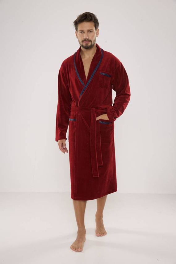 666 Ronaldo vestaglia da uomo De Lafense - marrone