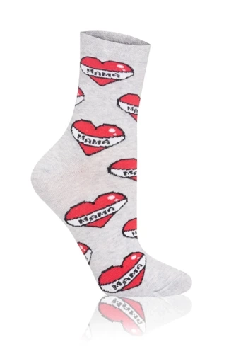 S122D Mamma Calze lunghe Moda Italiana - grigio