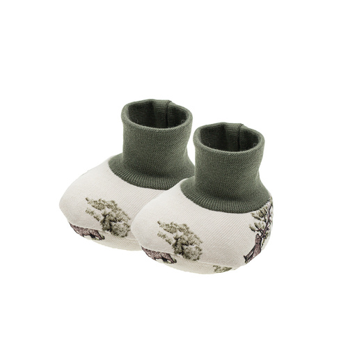 218084 Scarpine per bambino Yogi Bear Nicol - cotone, motivo foresta