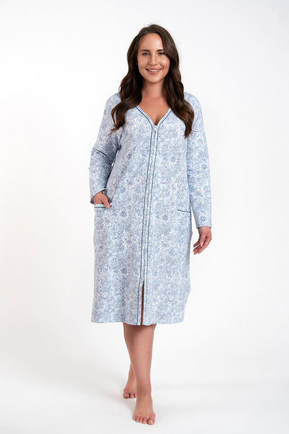 Gracjela Zippered Loungewear Moda italiana - stampa blu