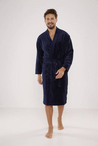 391 Hugo accappatoio da uomo De lafense - blu navy