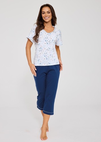 Pigiama da donna Cornette Dolce Vita 880/331, 100% cotone, manica corta