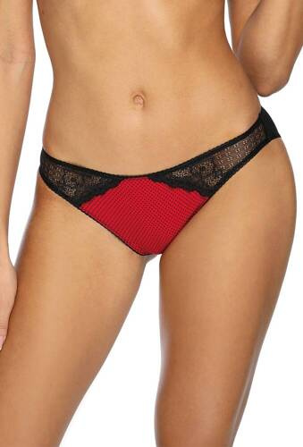 VS-446/453 Perizoma da donna Vena rosso-nero