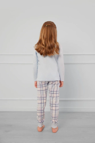 Katrin Pigiama da bambina Moda italiana - blu/stampa