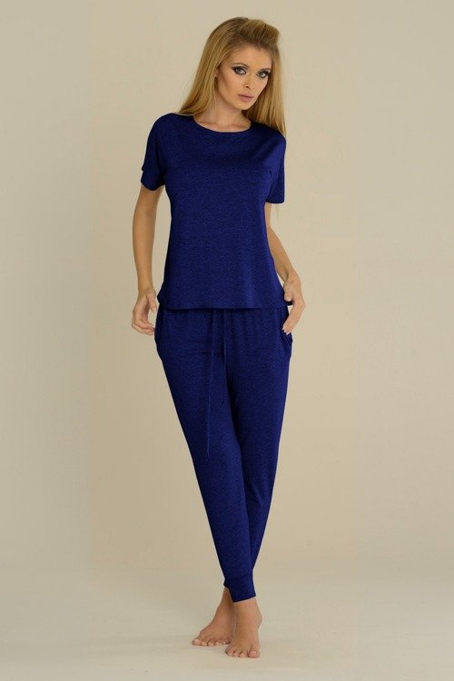 524 Pigiama da donna Paula De Lafense - blu marino