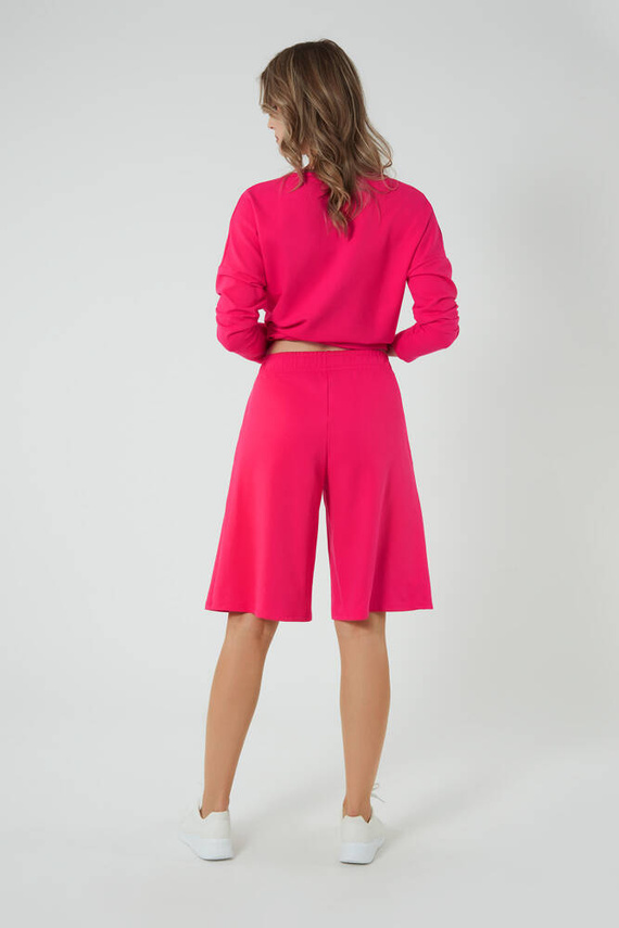 Madri 1/2 culottes pantaloncini da donna Moda italiana - fucsia