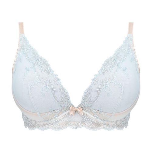 Francesca Bras Unikat Soft - morbido, beige-blu, elegante pizzo