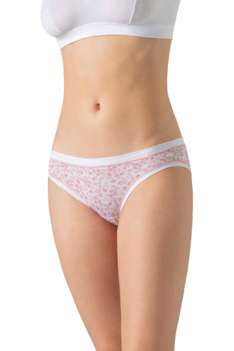 3362 MINI-5H100 Confezione da 3 mutandine Cotonella da donna in cotone, mini scollate