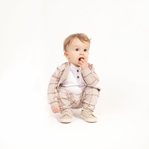 221277 Kiku Nicol bomberina bambini a quadri con zip