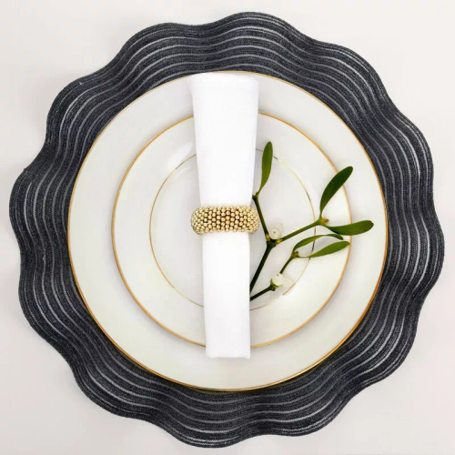 Sottopiatto Eurofirany elegante tovaglietta da tavola glamour June black