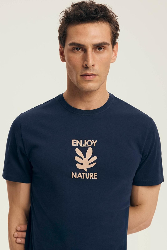 Pigiama uomo Core 43462 Legend Henderson blu navy - cotone, manica corta, in scatola