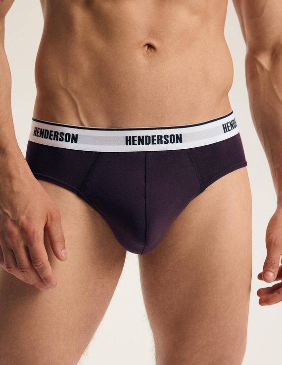 Slips da uomo Henderson Free 45786 2 pezzi in cotone blu navy