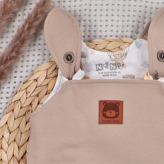 ABN-5515 Pantalone salopette bambino Sky Journey Nini - in cotone biologico